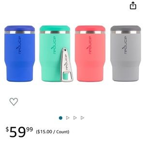 NEW REDUCE 4-in-1 Stainless Steel Bottle and Can Insulator